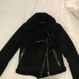 Zara Suede Moto Jacket